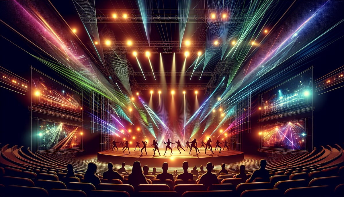 luces de escenario profesionales